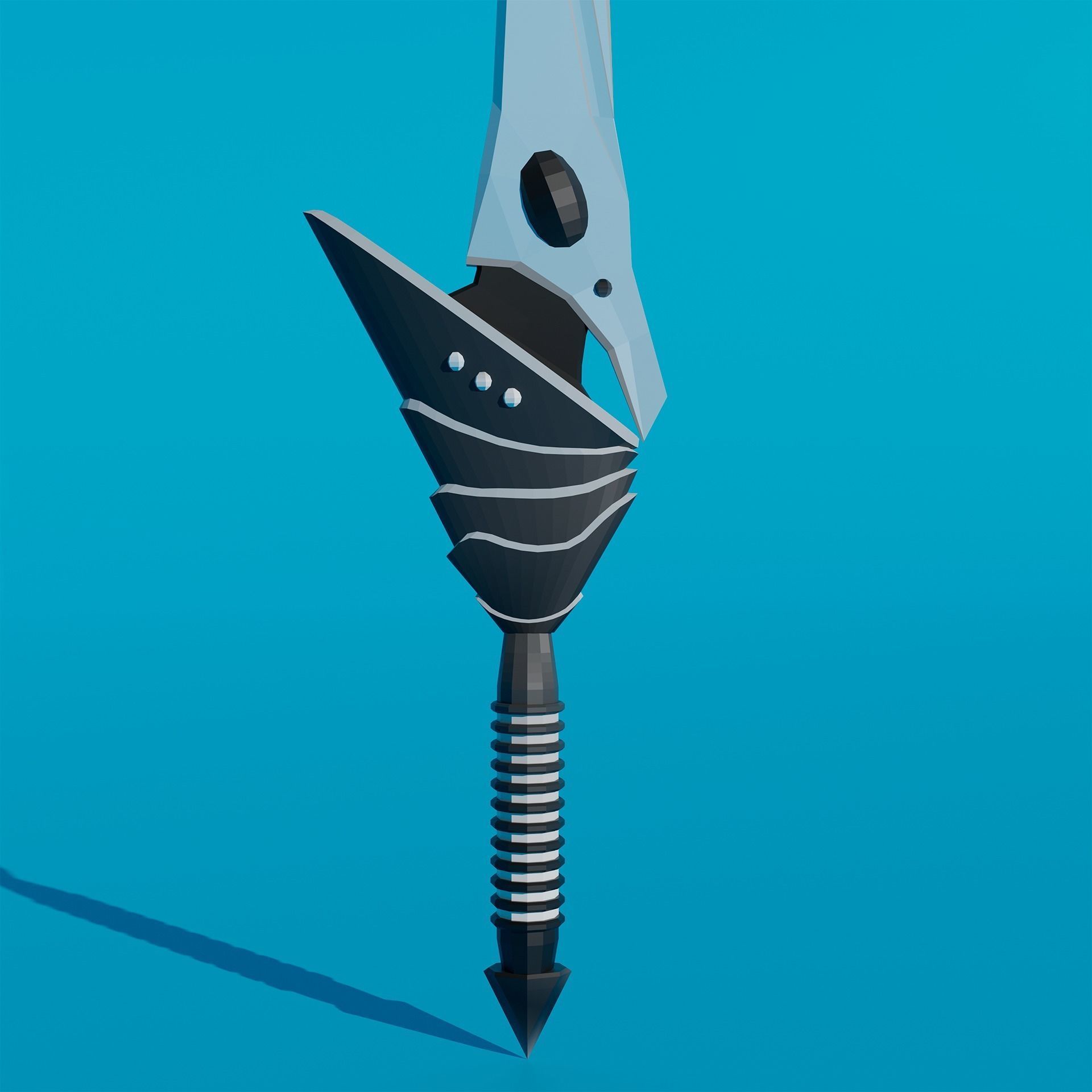 Pack - Stylized Anime Sword melee weapon game ready Low-poly 3D model_7