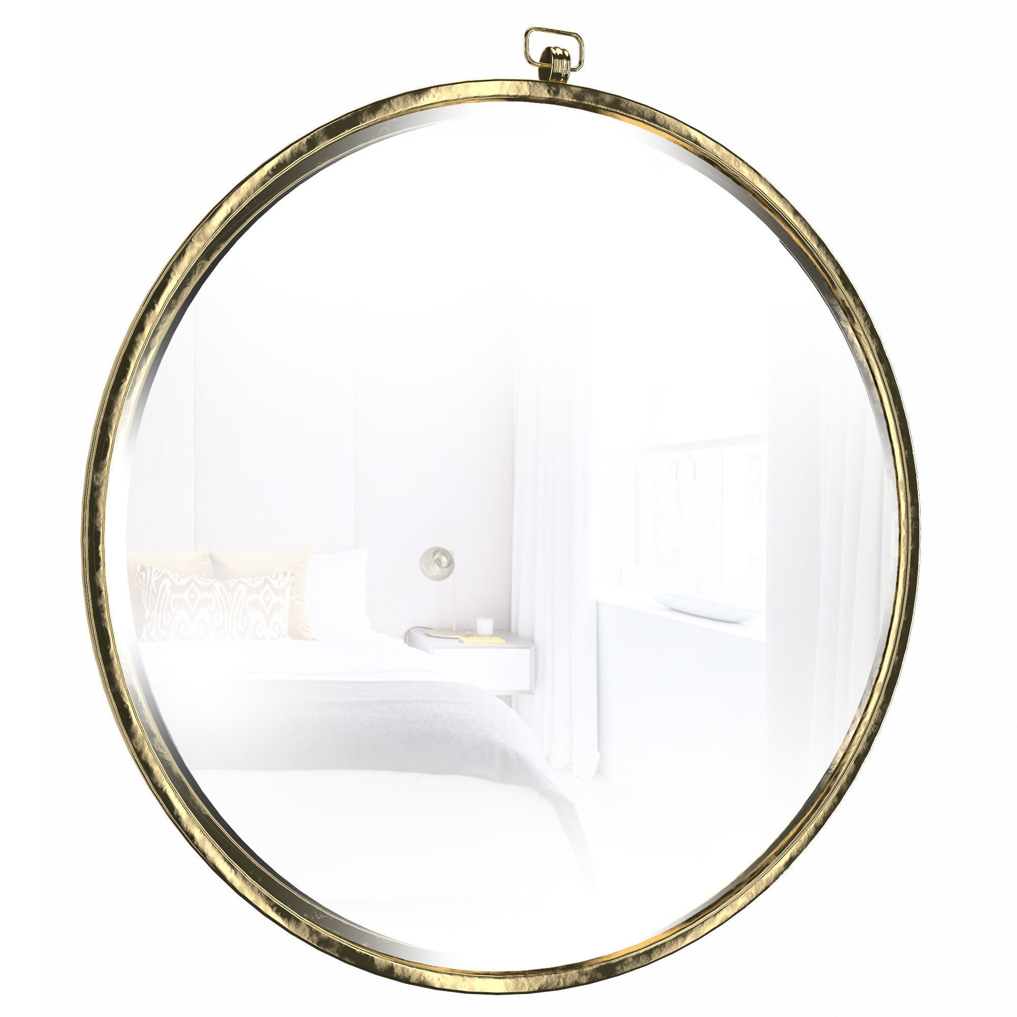 Modern - Contemporary Beveled Accent Mirror 3D model_1