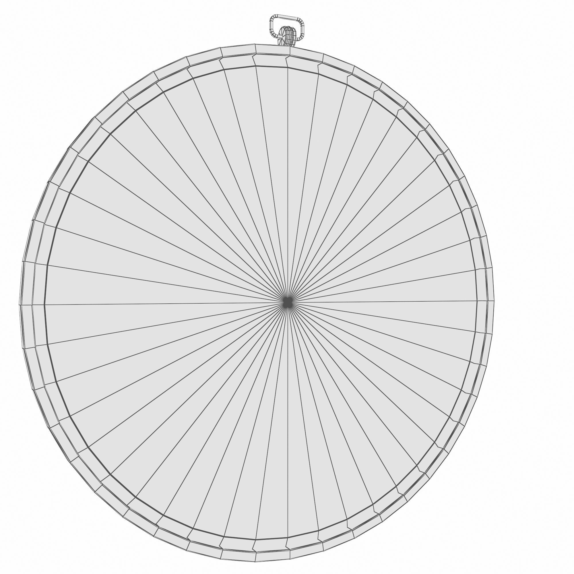 Modern - Contemporary Beveled Accent Mirror 3D model_2