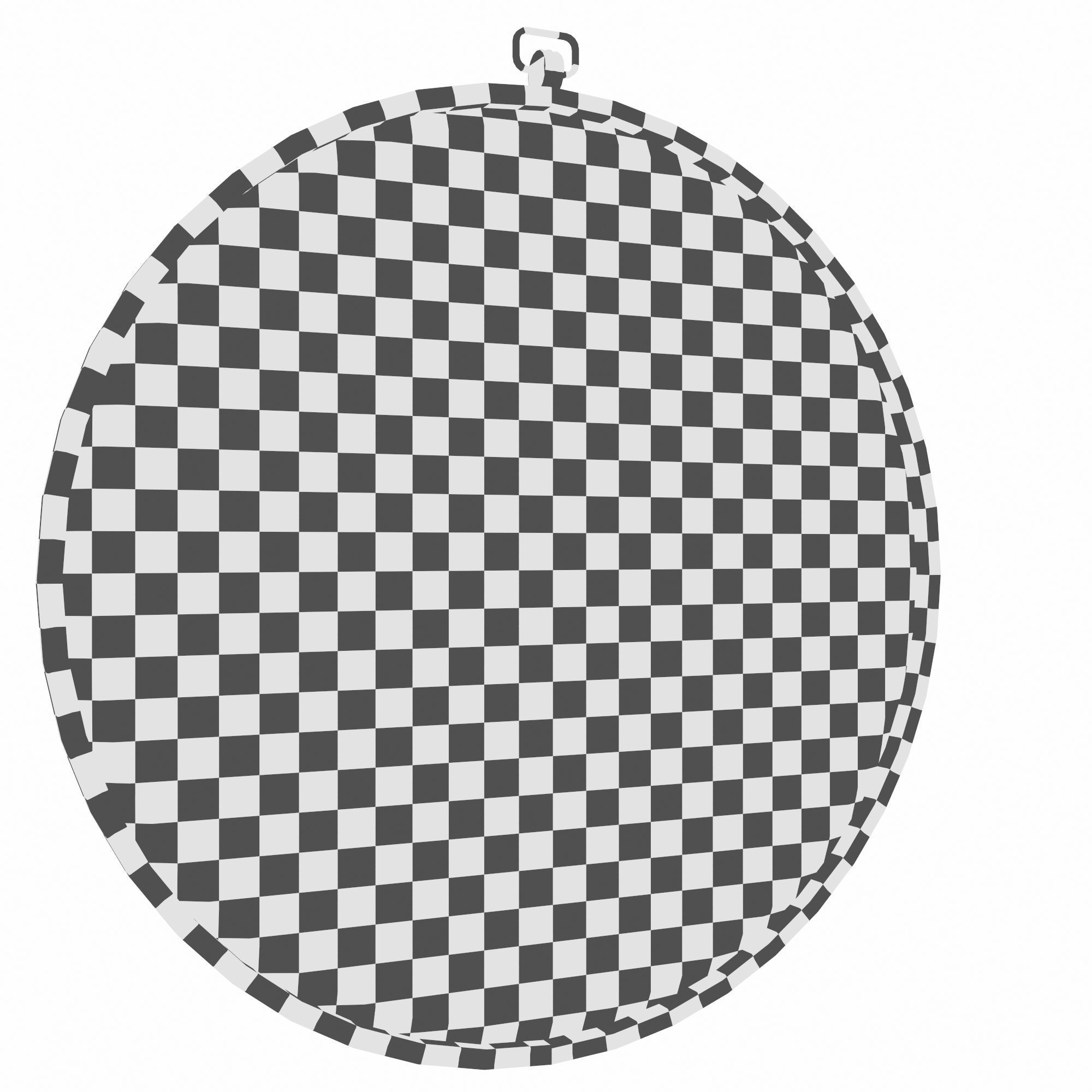 Modern - Contemporary Beveled Accent Mirror 3D model_3