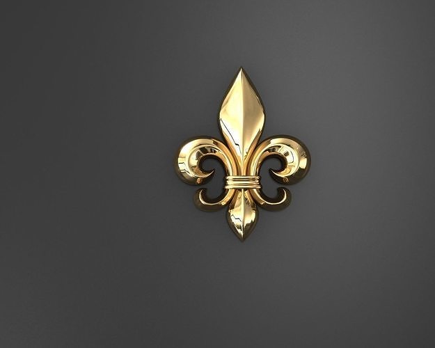 Fleur-de-lis  detal 3D print model