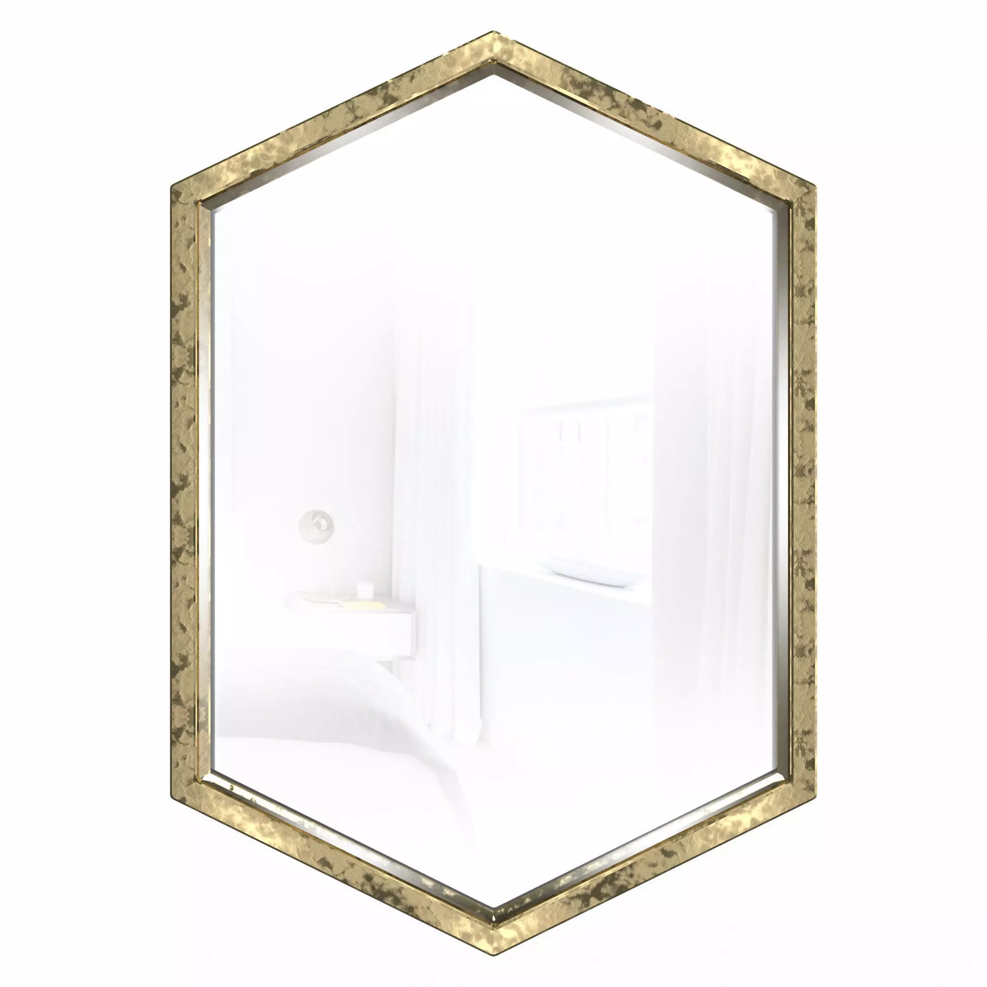 Moira Hexagon Glam Mirror 3D model_0