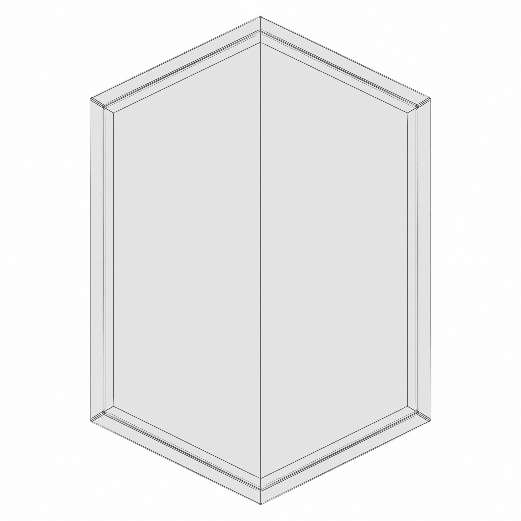 Moira Hexagon Glam Mirror 3D model_2