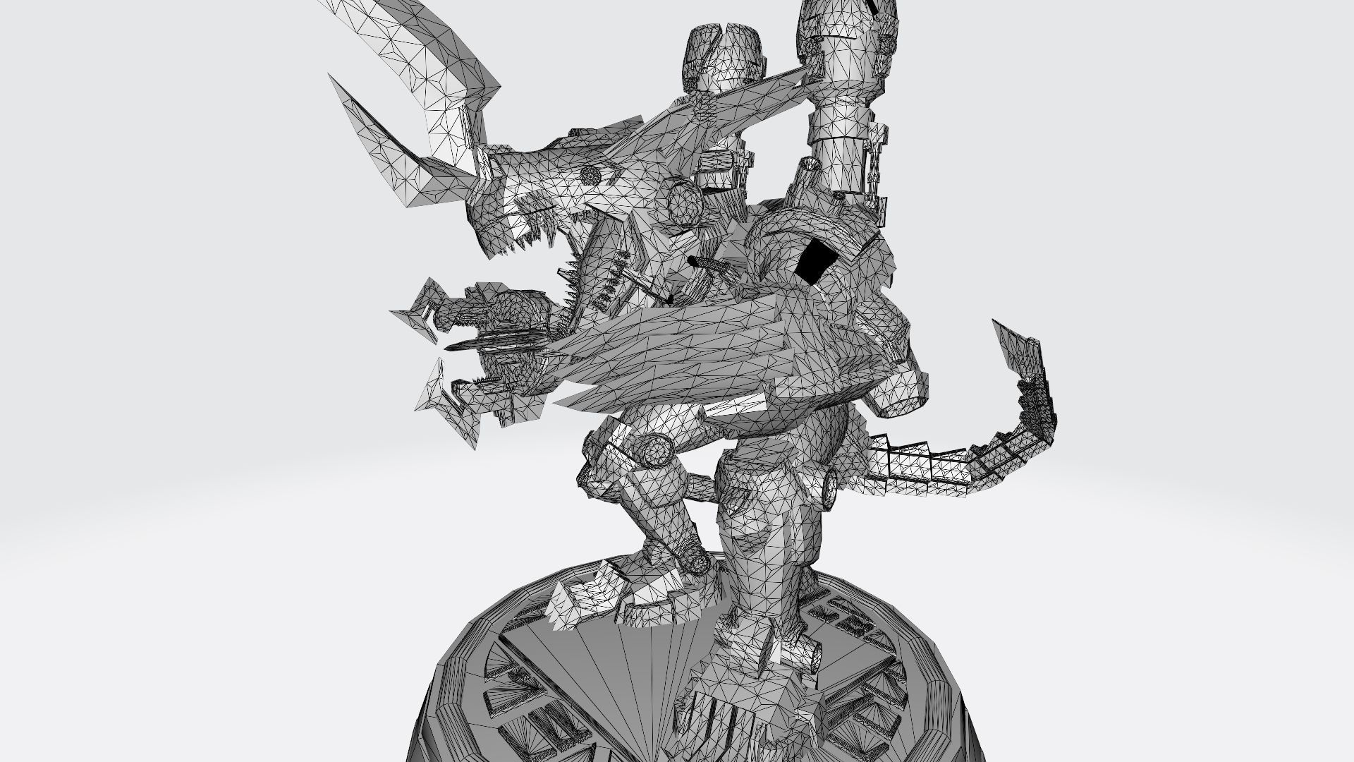 chaosdramon X robot 3D print model_5