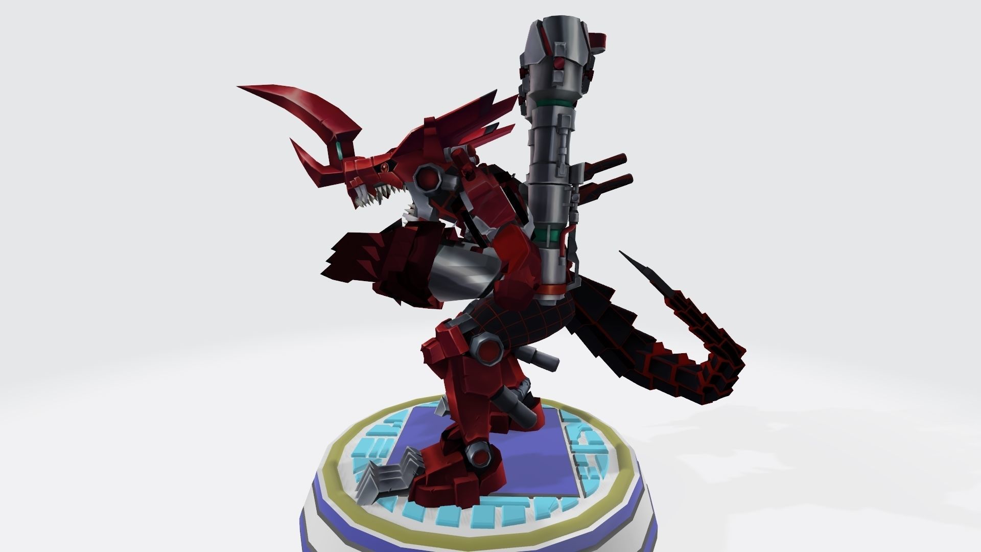 chaosdramon X robot 3D print model_2