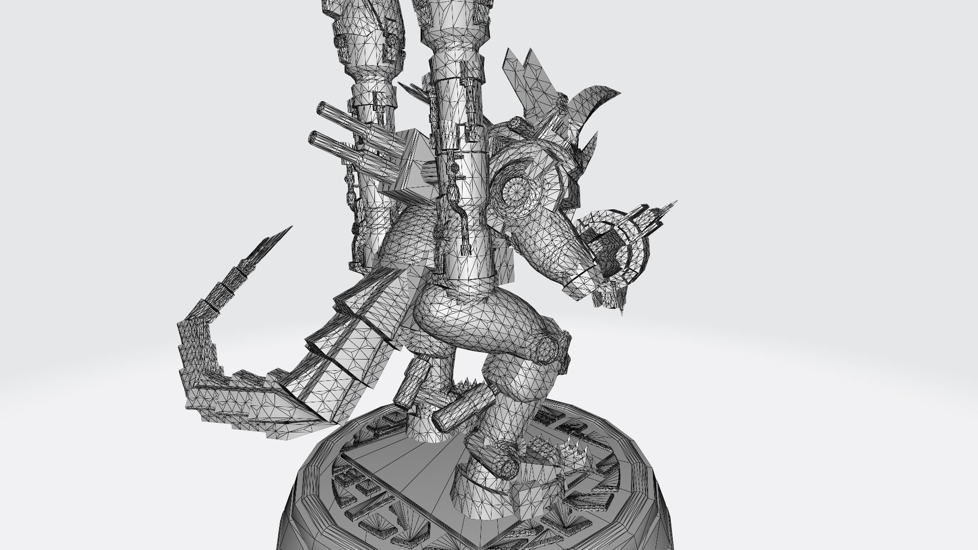 chaosdramon X robot 3D print model_6