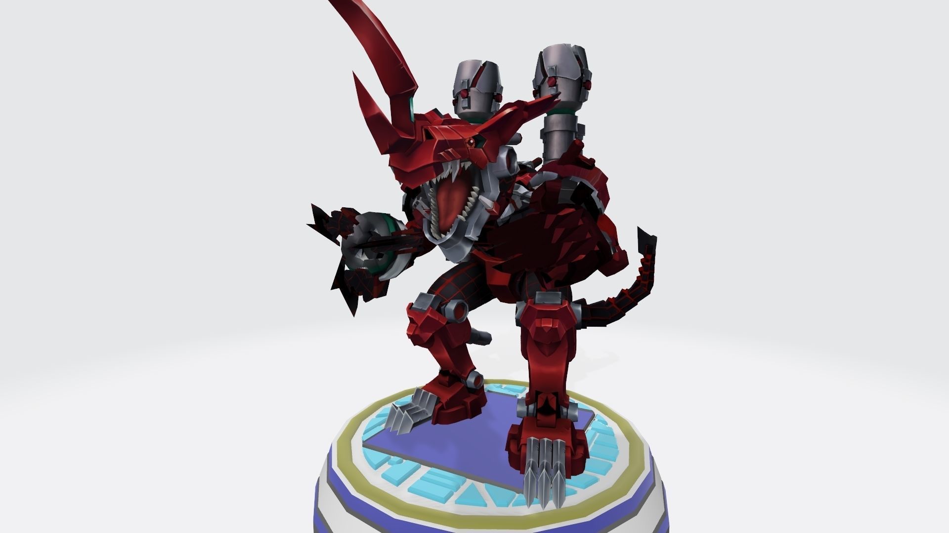 chaosdramon X robot 3D print model_3