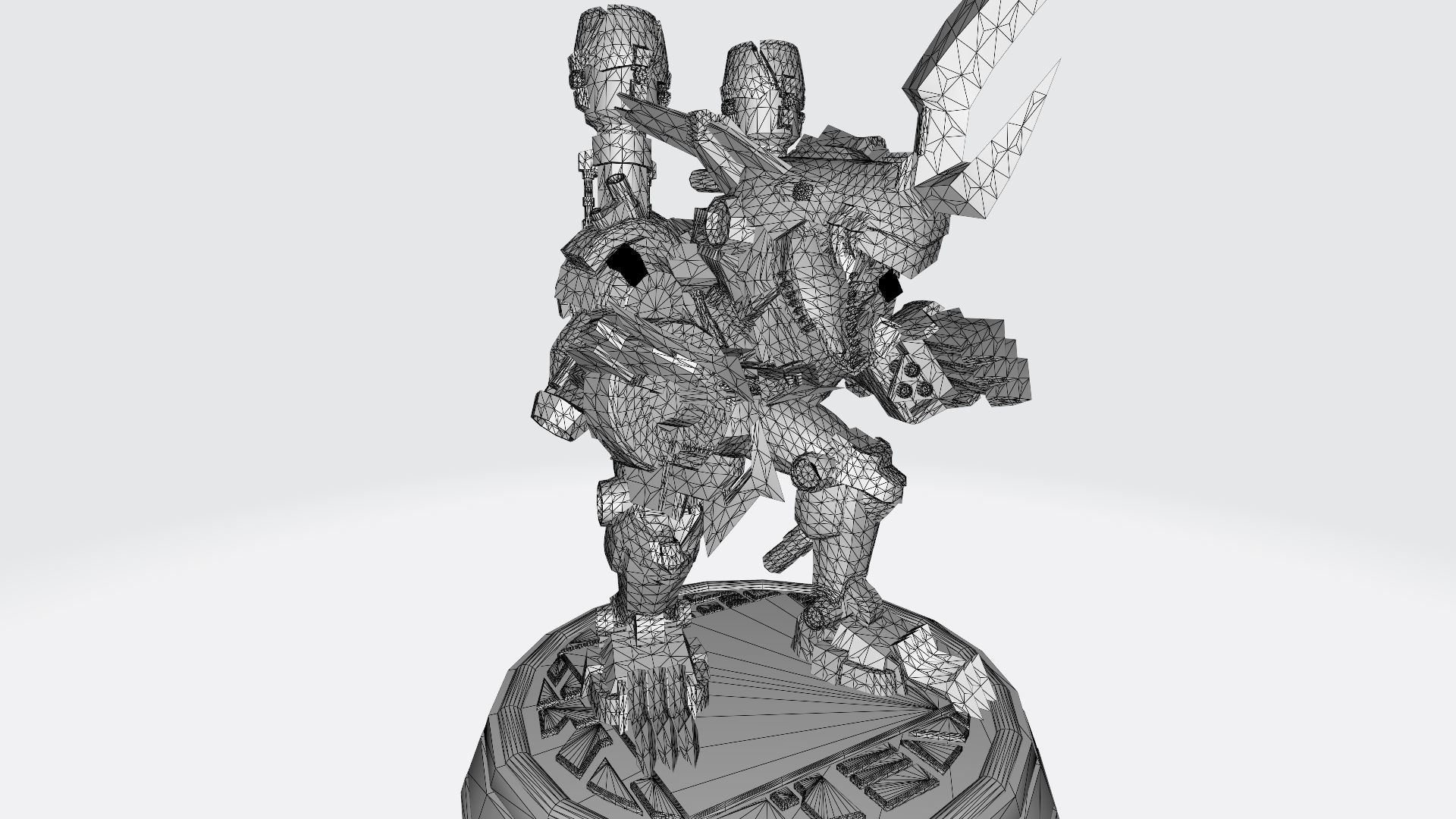 chaosdramon X robot 3D print model_4