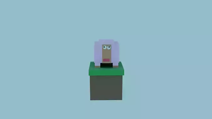 Minecraft sheep rendered in EVE
