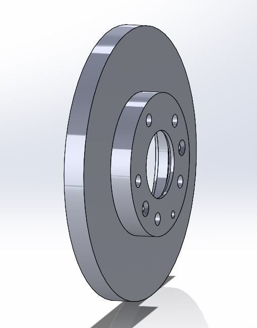 2006-2015 NC Miata MX5 Mazda Front Brake Rotor 3D model_3