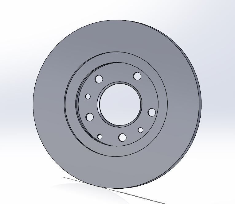 2006-2015 NC Miata MX5 Mazda Front Brake Rotor 3D model_2
