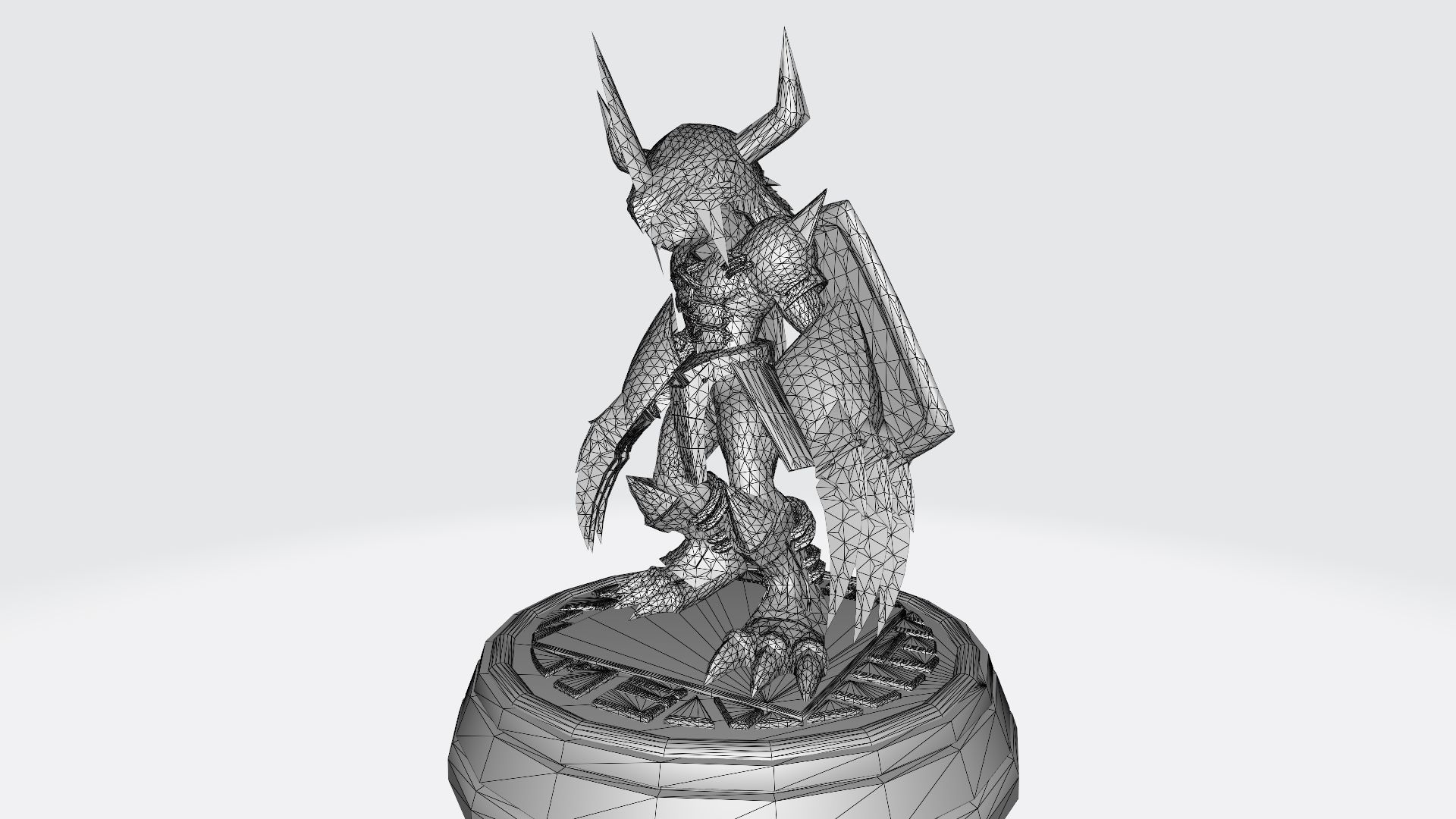 WarGreymon dragon 3D print model_8