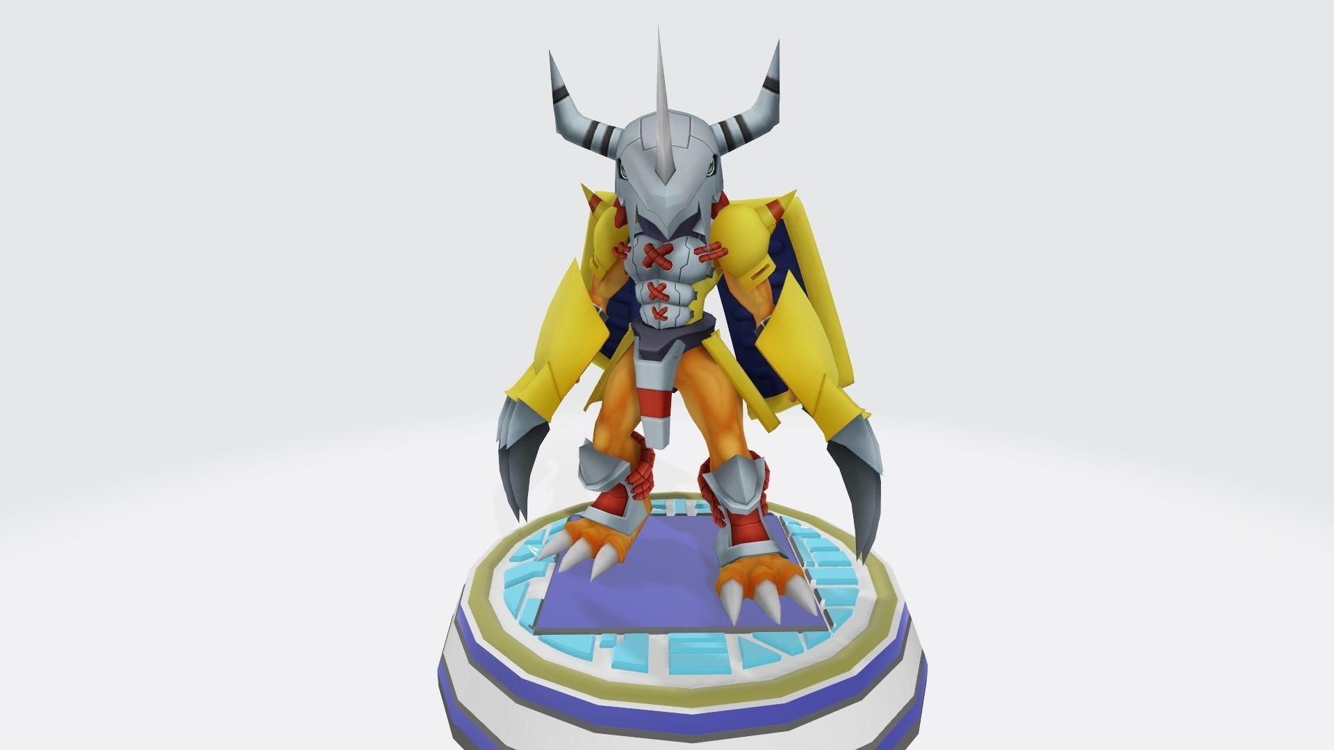 WarGreymon dragon 3D print model_4