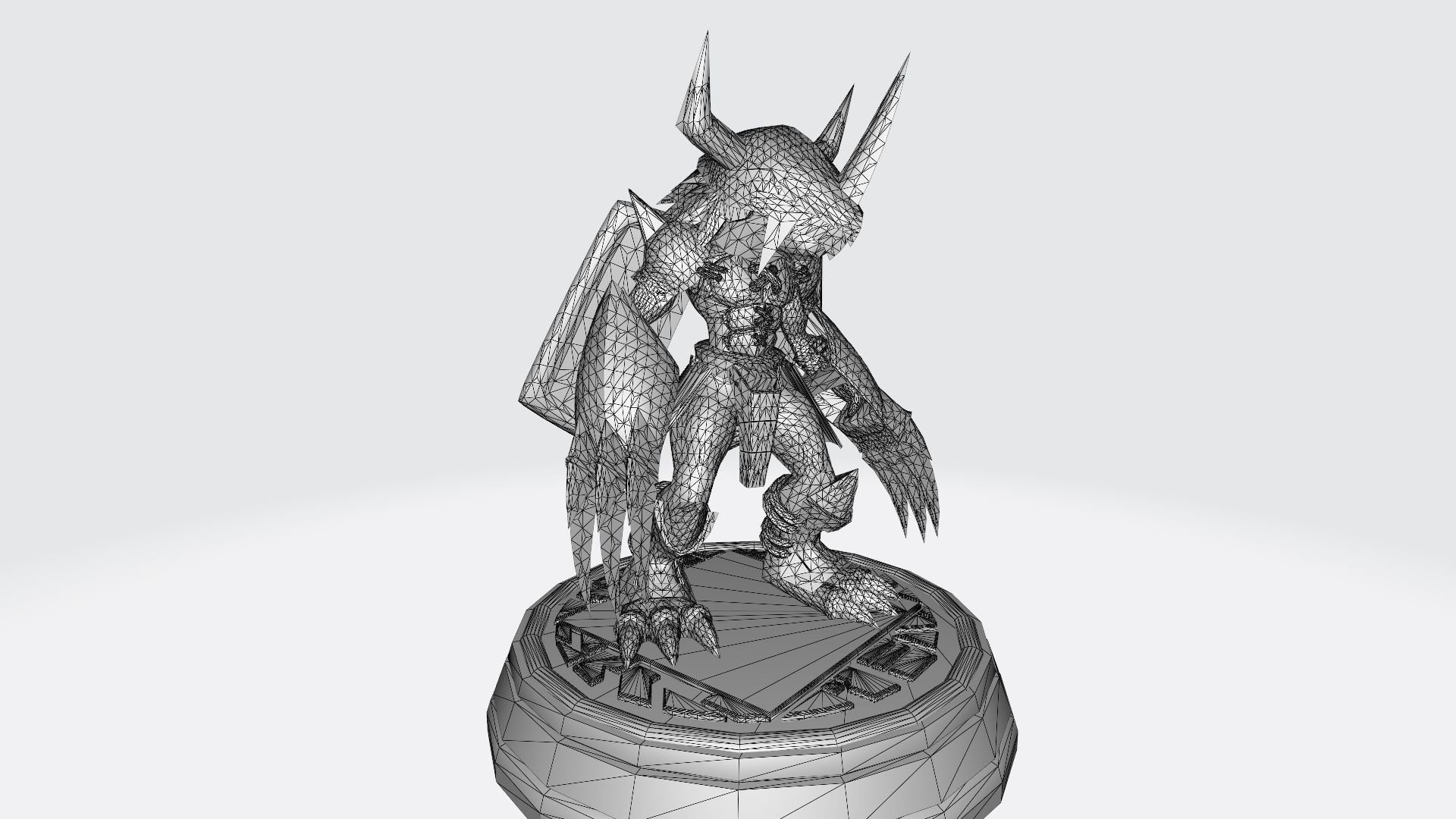 WarGreymon dragon 3D print model_5