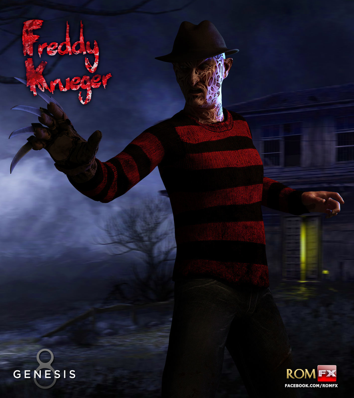 Freddy Krueger For G8M And G81M  3D model_2