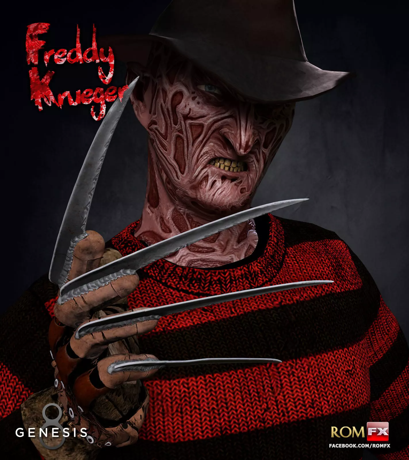 Freddy Krueger For G8M And G81M  3D model_0