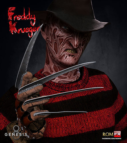 Freddy Krueger For G8M And G81M  3D model