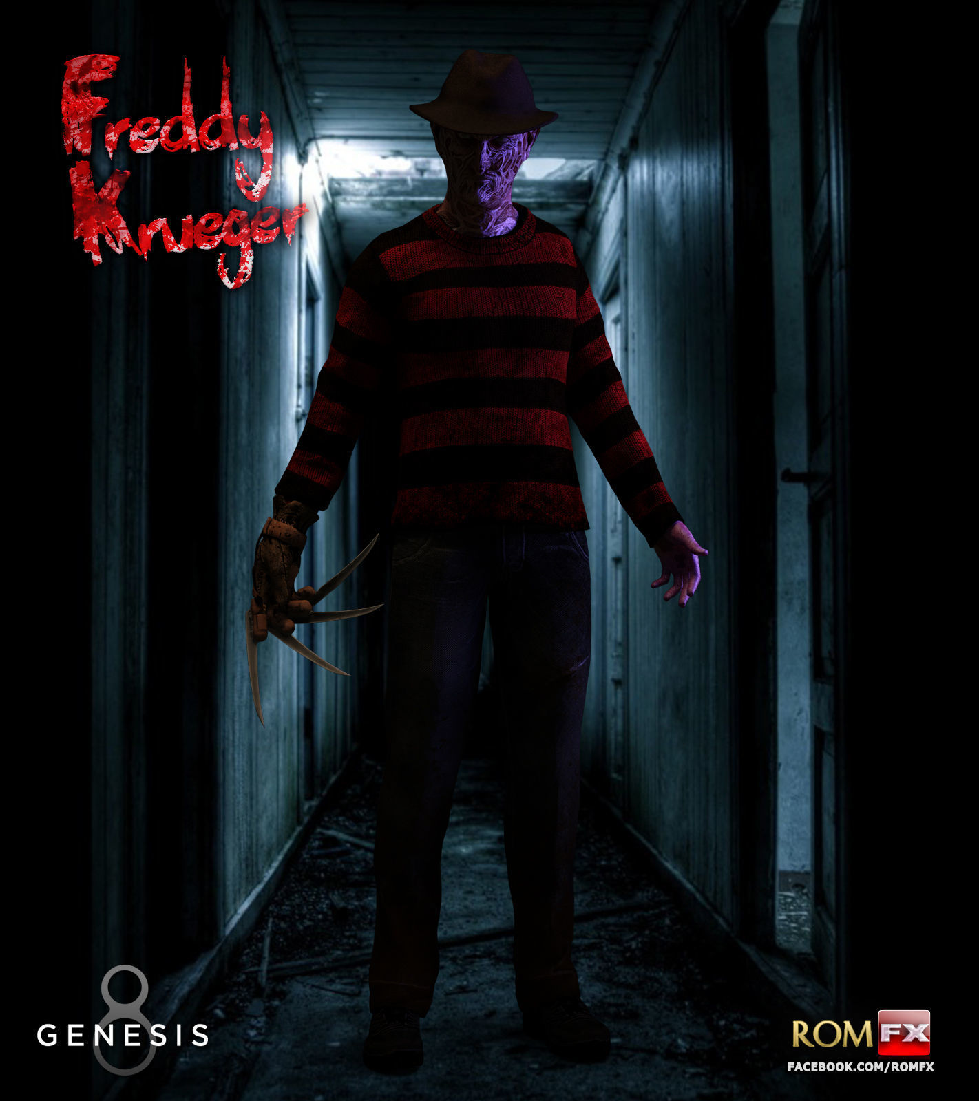 Freddy Krueger For G8M And G81M  3D model_5