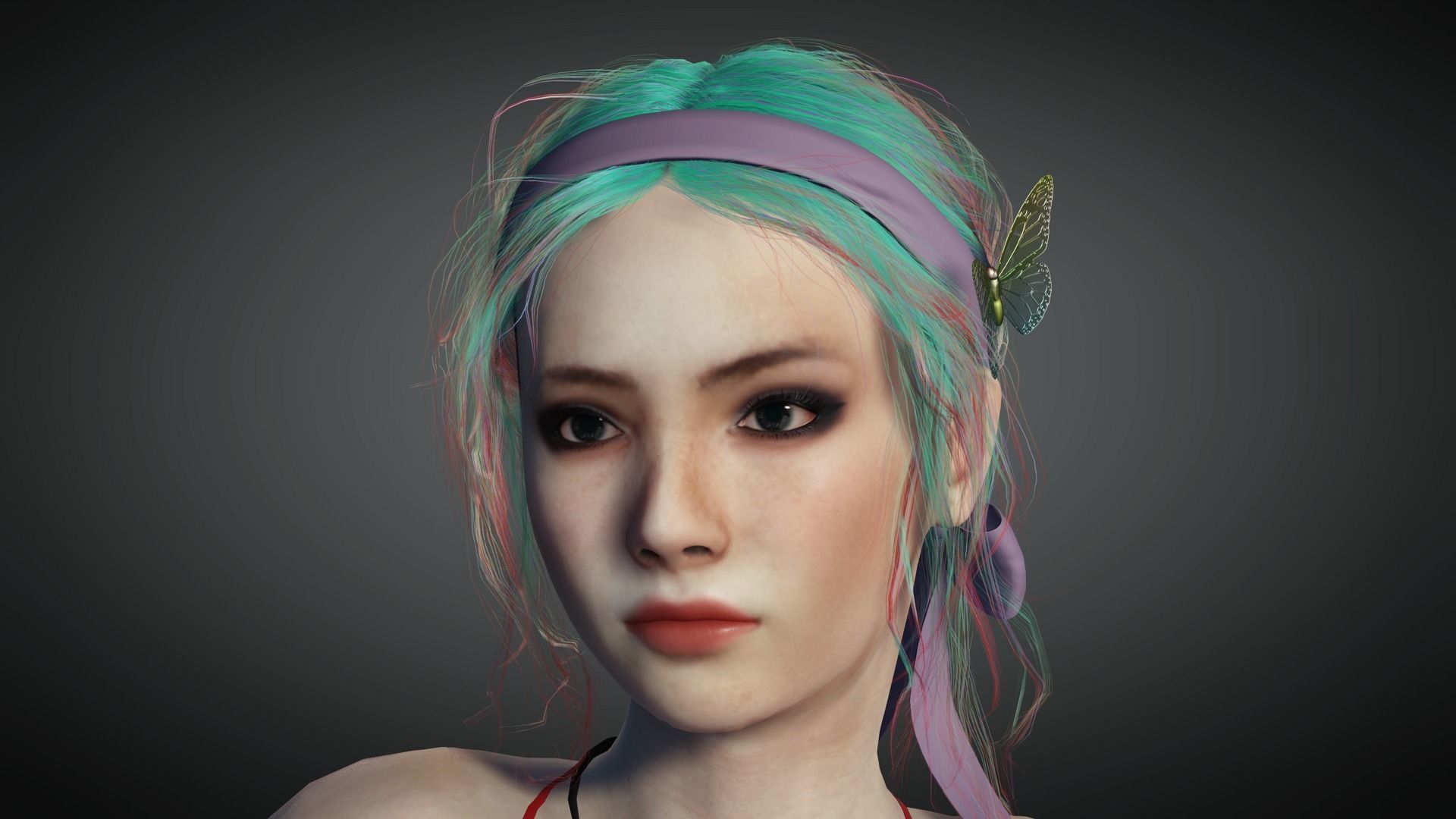 AAA Realistic Female Character 11 Low-poly 3D model_15