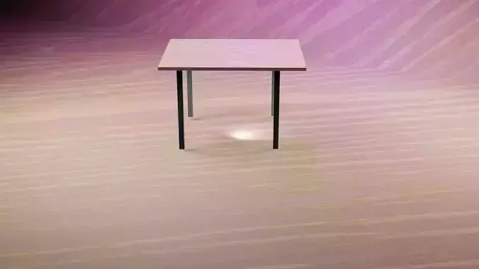 SIMPLE WOODEN TABLE 3D model