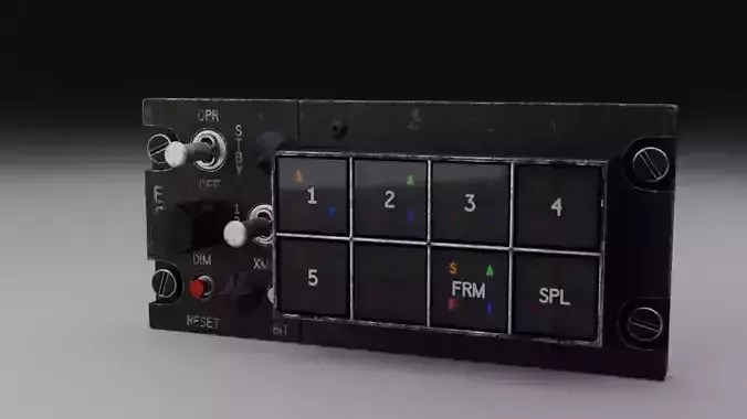 F16 ECM Panel 3D model