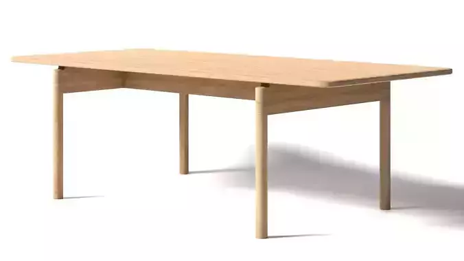 Post Table 225 cm by PBRSH 3D model 3D model