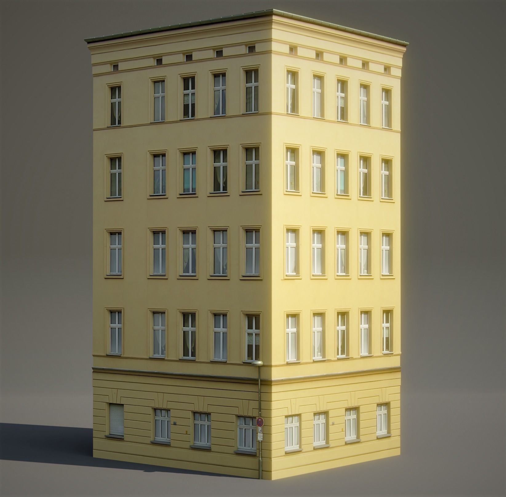 New York Background Buildings Pack Low-poly 3D model_8