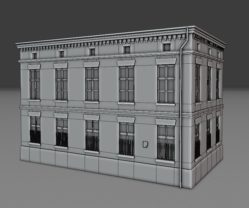 New York Background Buildings Pack Low-poly 3D model_12