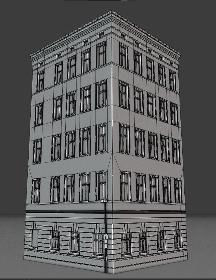 New York Background Buildings Pack Low-poly 3D model_17