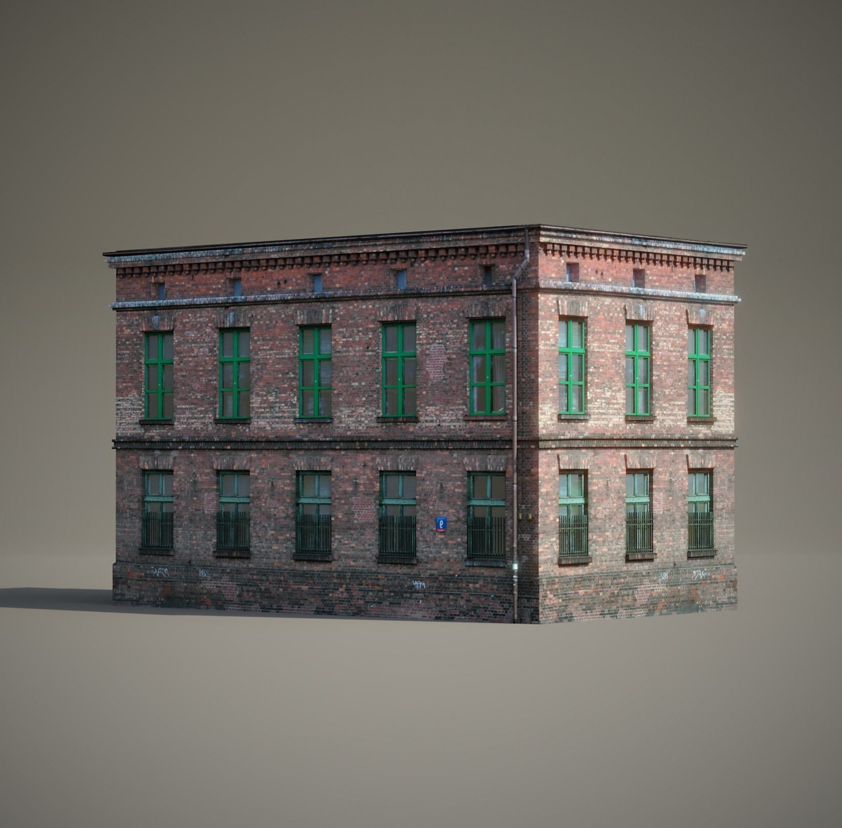 New York Background Buildings Pack Low-poly 3D model_4