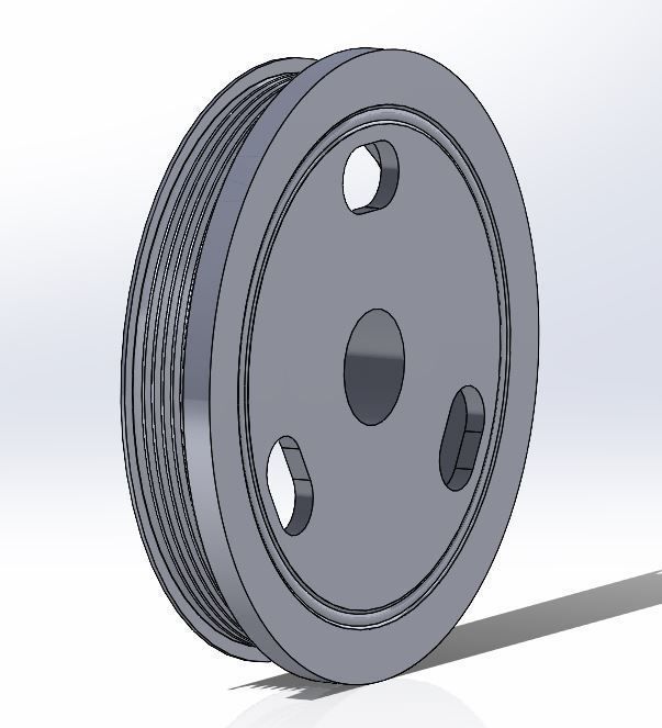 LS4 Harmonic Balancer Pulley 3D model_2
