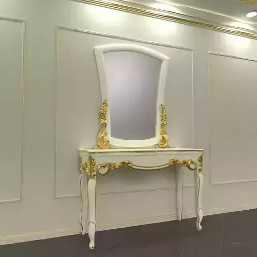 magazine table with mirror 3D model