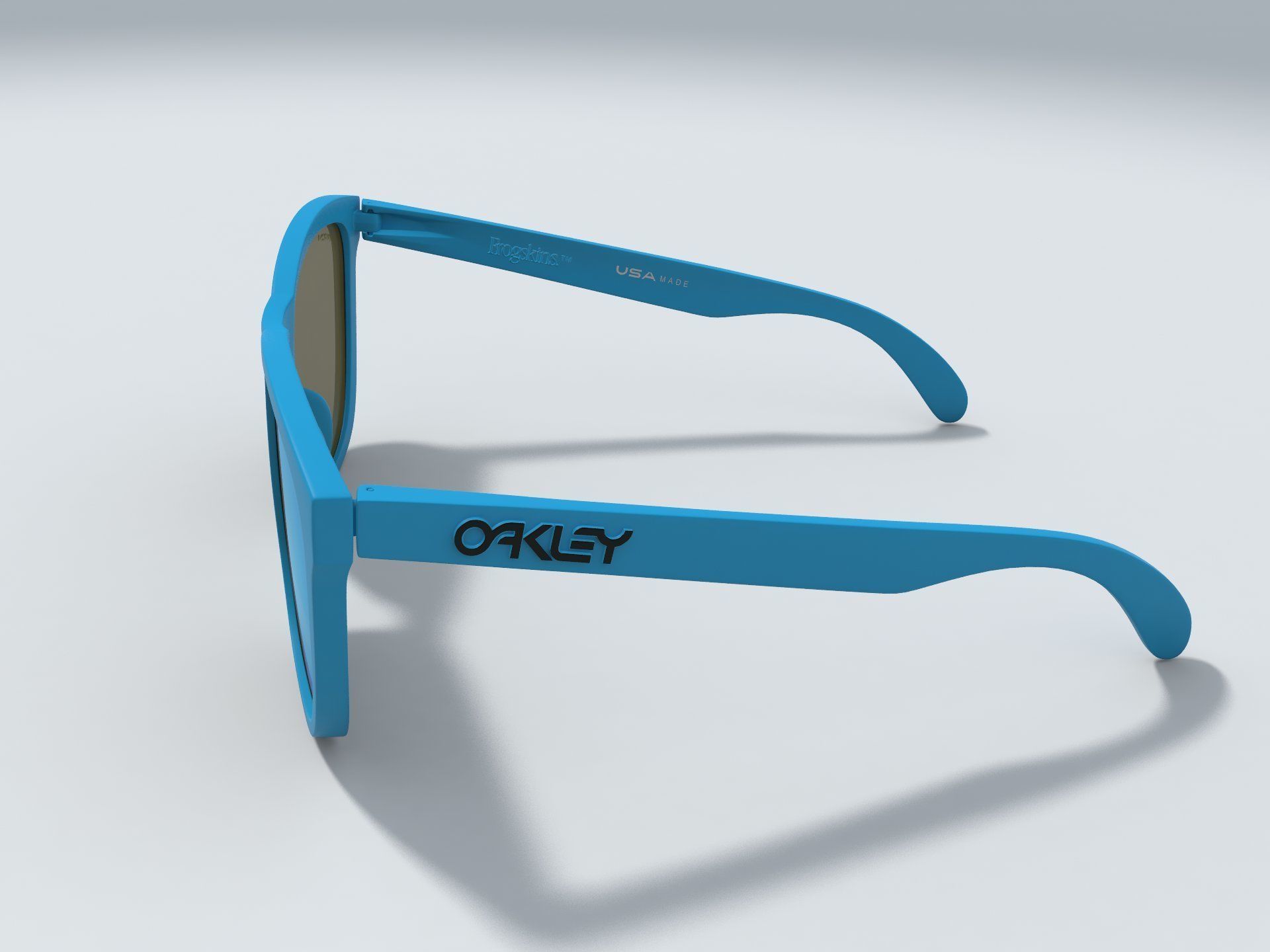 Oakley Frogskins sunglasses 3D model_1