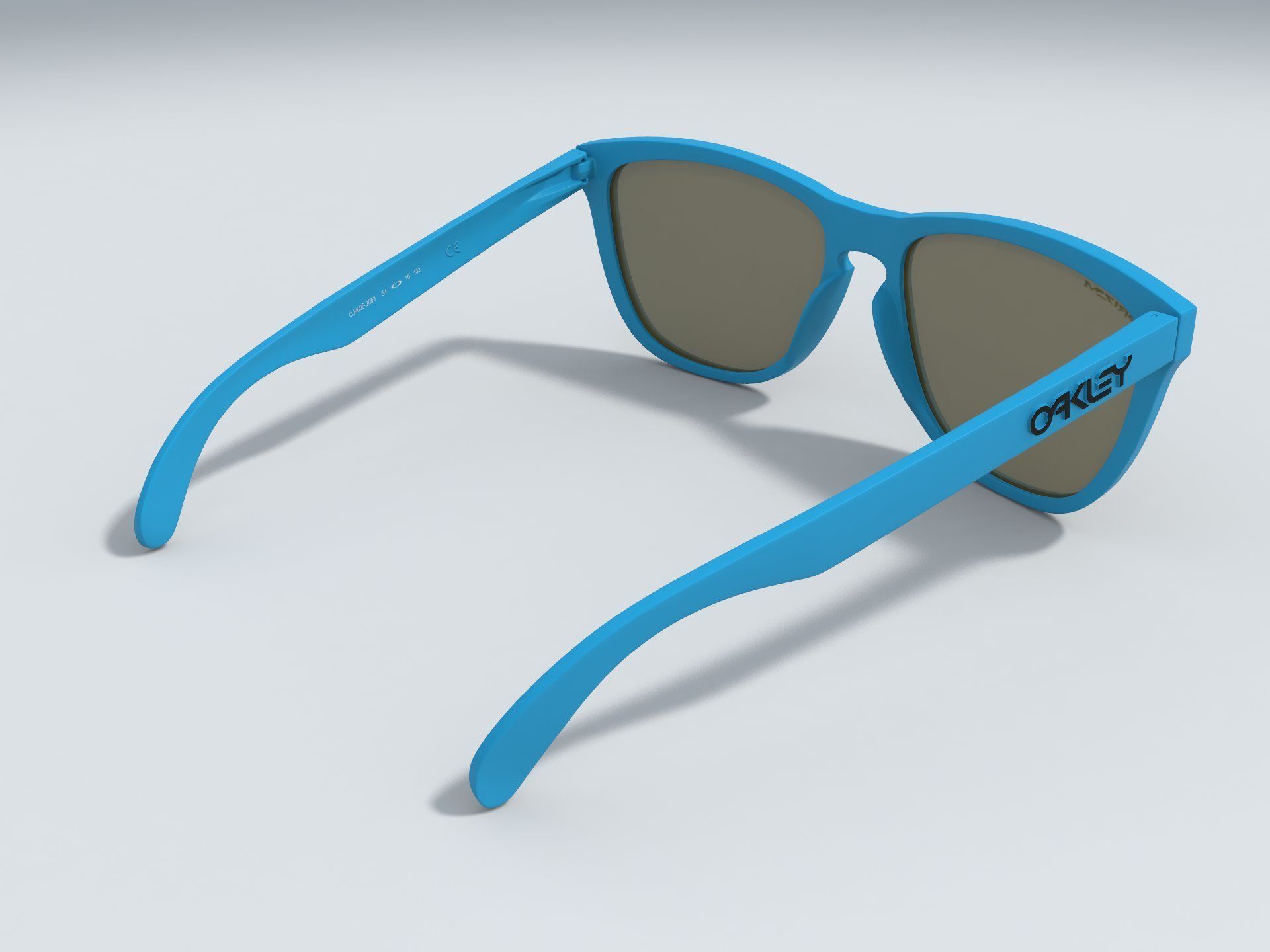Oakley Frogskins sunglasses 3D model_3