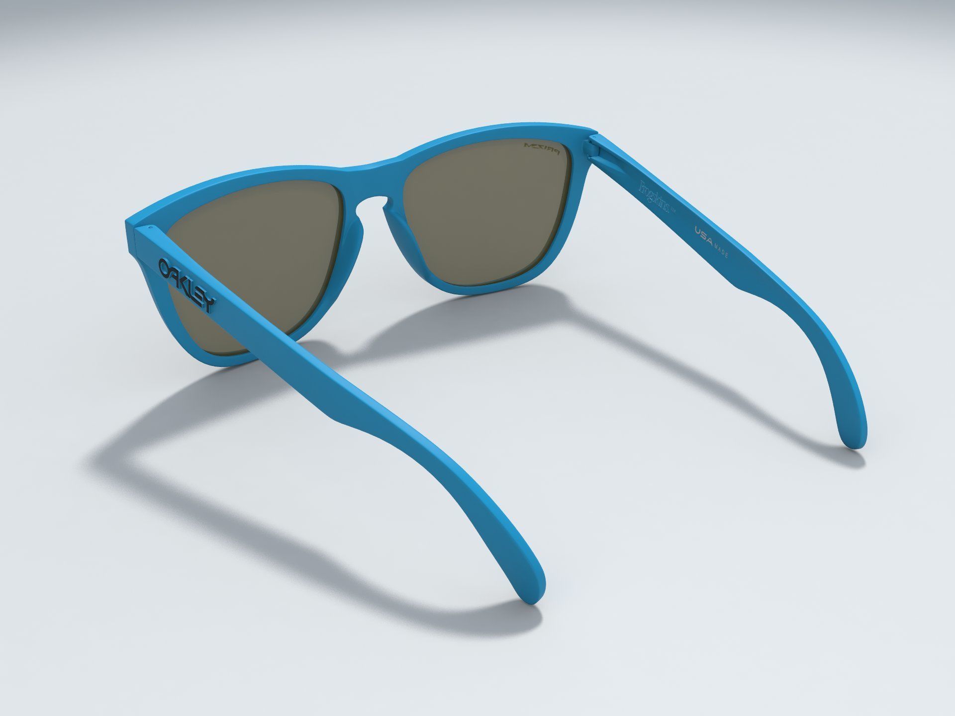 Oakley Frogskins sunglasses 3D model_2