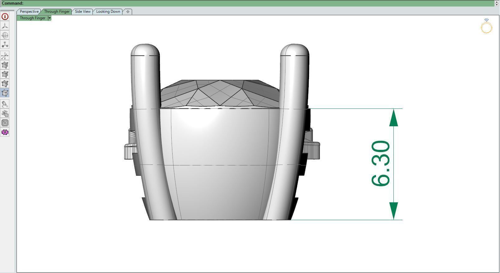 Pineapple necklace 3D print model_7