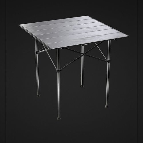 Folding Table Low-poly 3D model