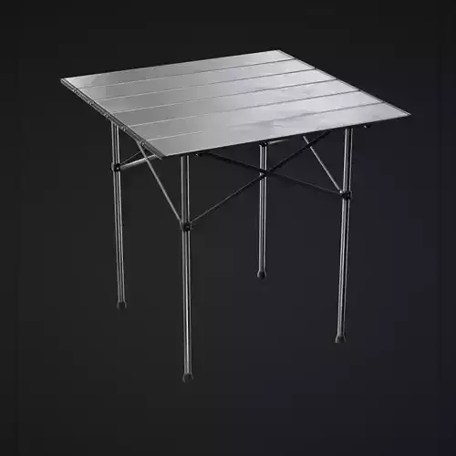 Folding Table Low-poly 3D model