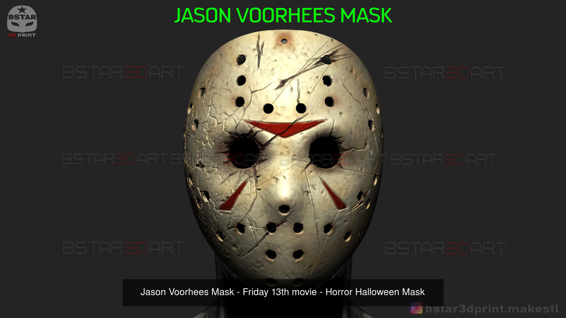 Jason Voorhees Masks - Friday 13th movie - Halloween Cosplay 3D Model Collection_1