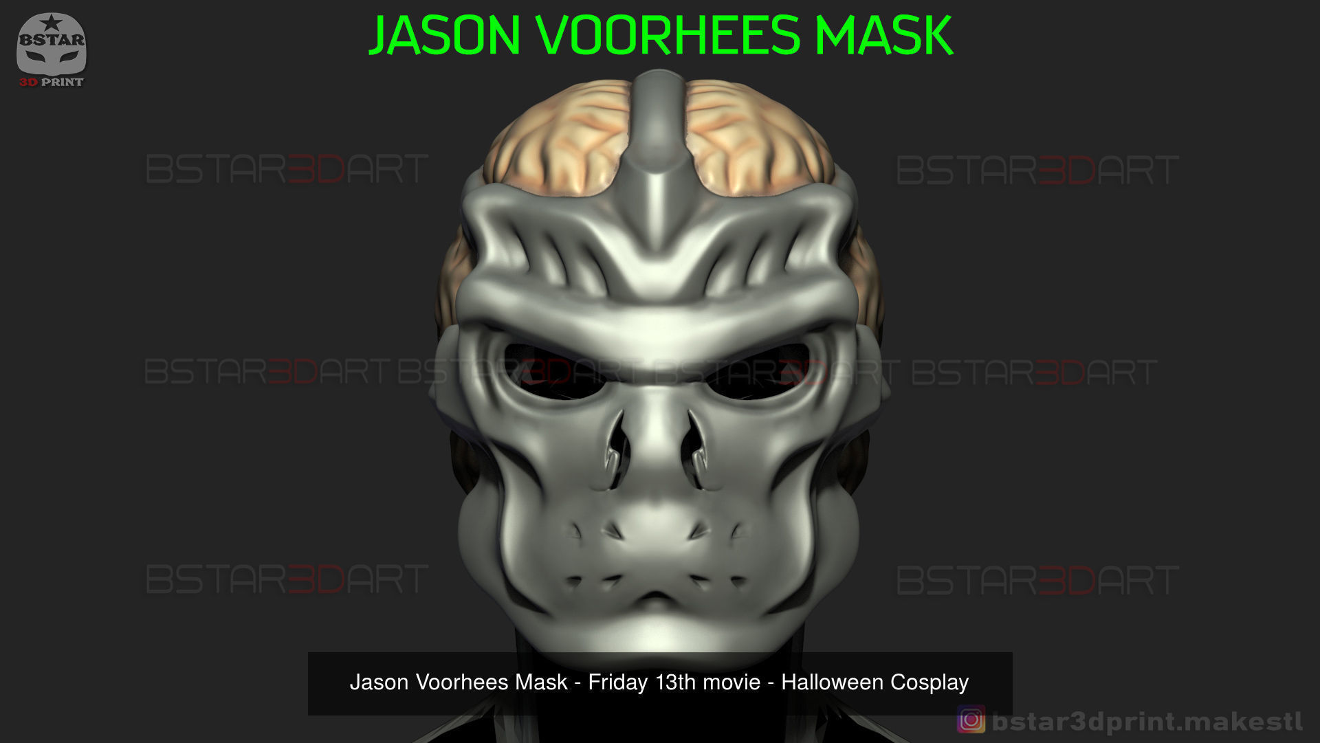 Jason Voorhees Masks - Friday 13th movie - Halloween Cosplay 3D Model Collection_2