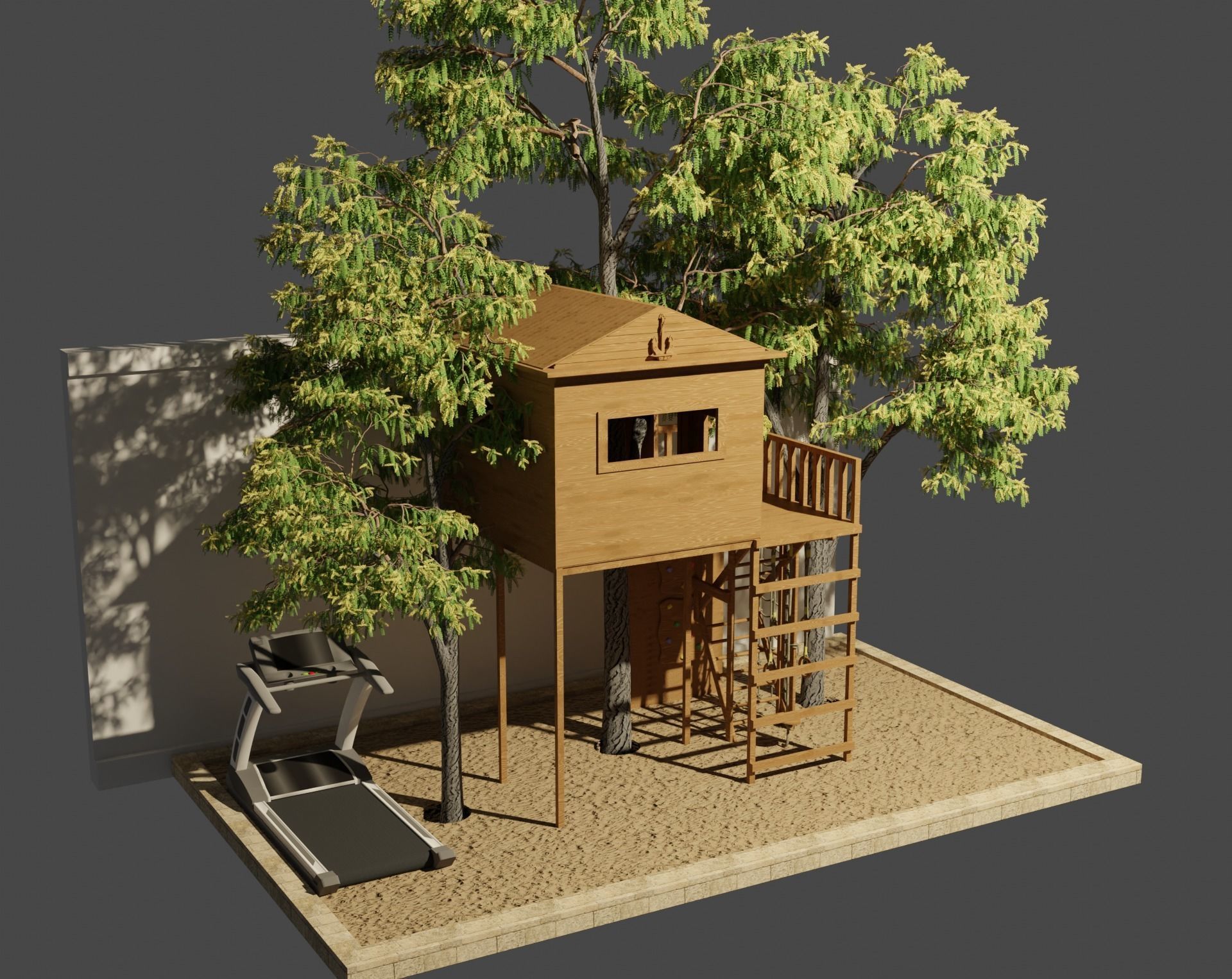 tree house Free 3D model_1