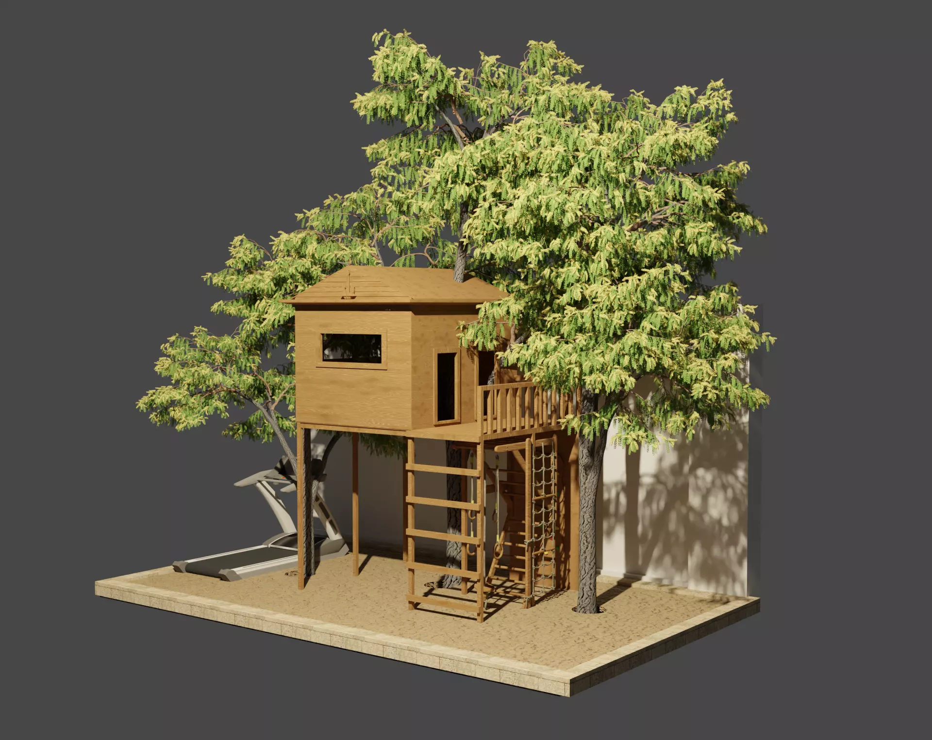 tree house Free 3D model_0
