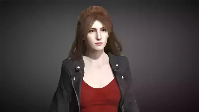 AAA Realistic Female Character 12 Low-poly 3D model