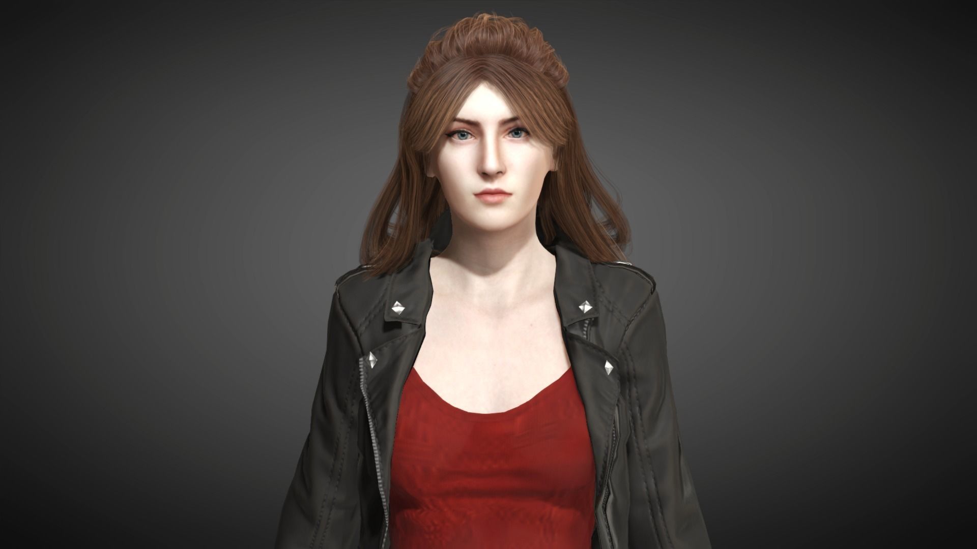 AAA Realistic Female Character 12 Low-poly 3D model_10