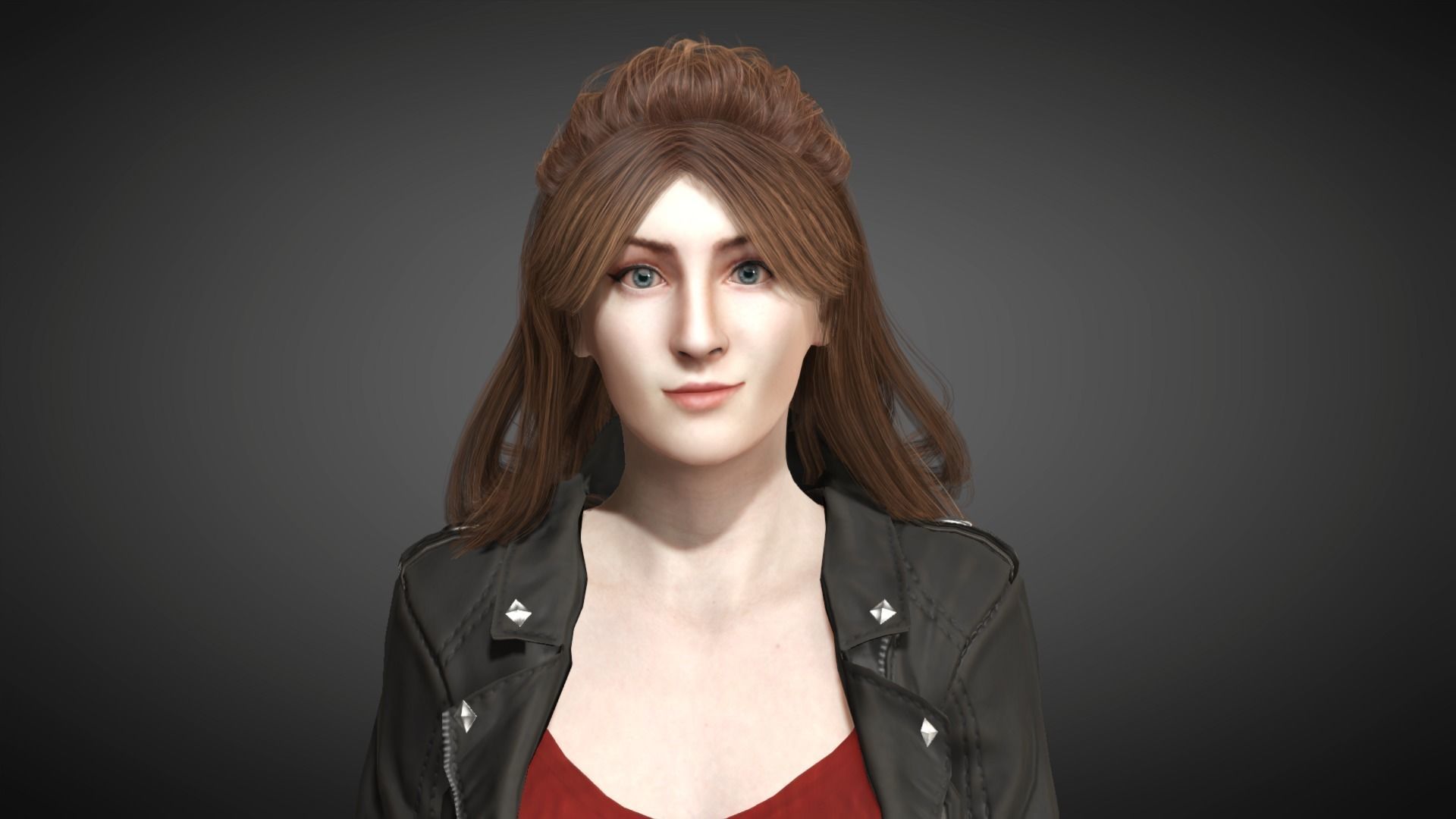 AAA Realistic Female Character 12 Low-poly 3D model_15