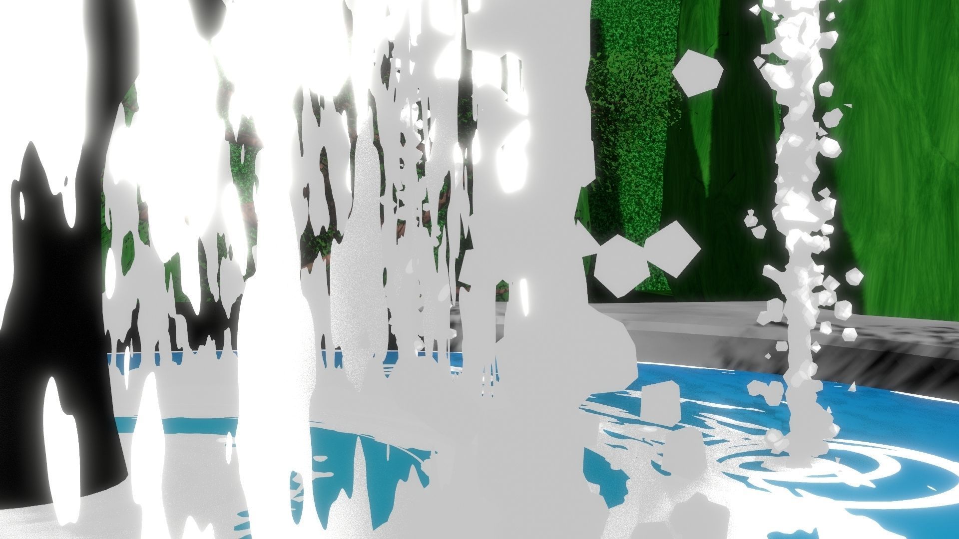 Fountain Garden 3D model_13