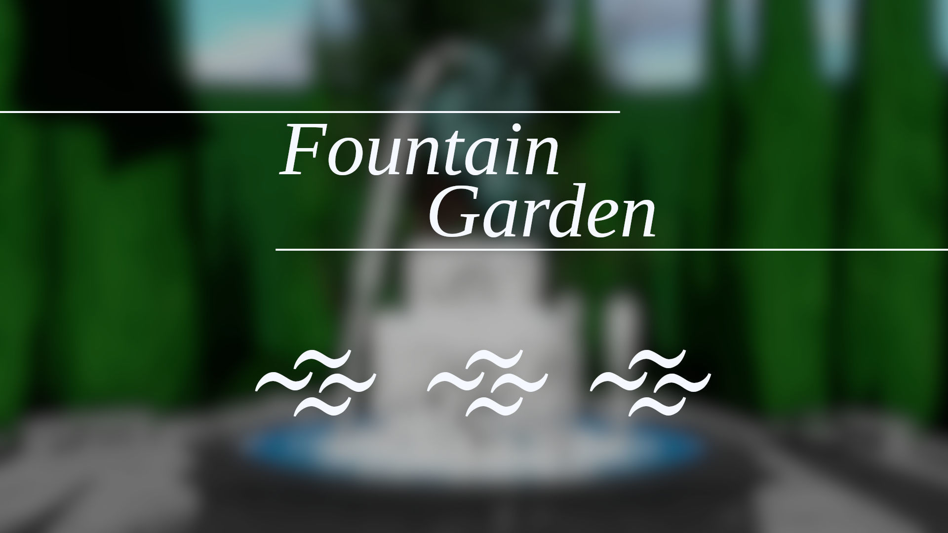 Fountain Garden 3D model_7