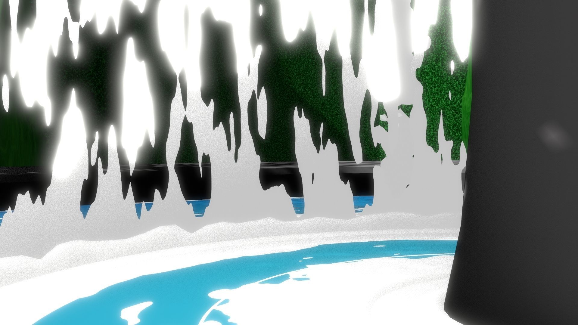 Fountain Garden 3D model_15