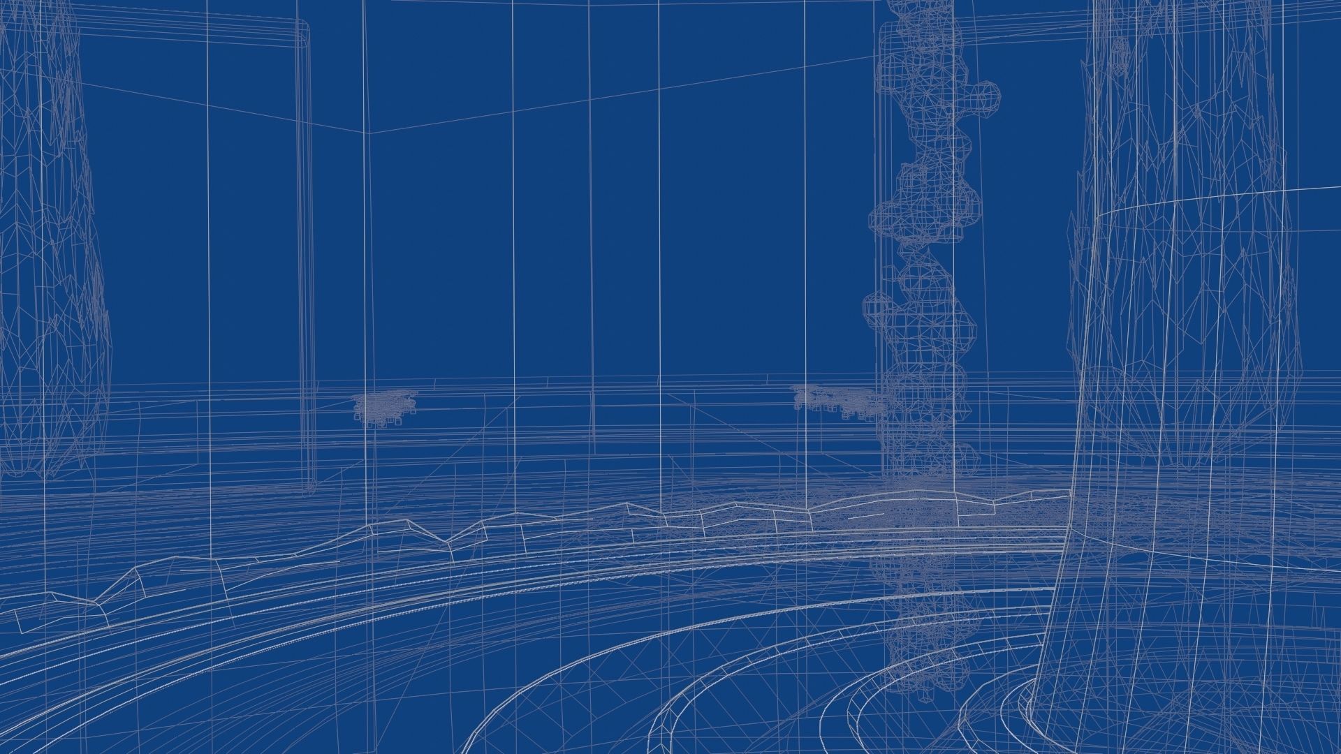 Fountain Garden 3D model_16