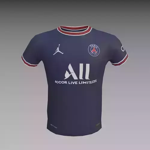 Messi PSG 30 - T shirt Low-poly 3D model